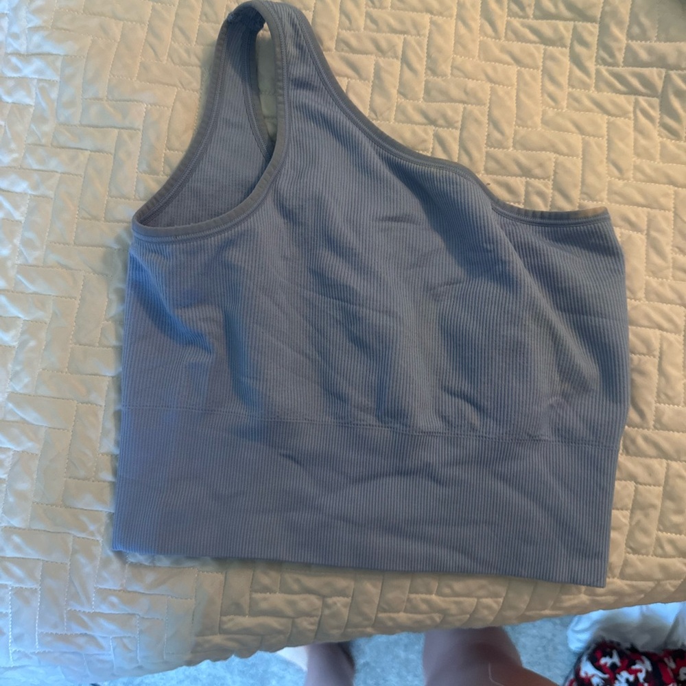 Athleta Sky Blue Ribbed Top